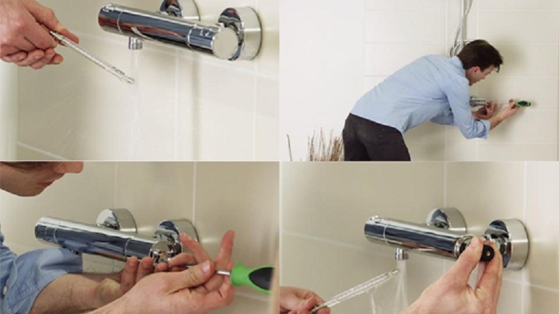 Cách lắp đặt sen cây Inax